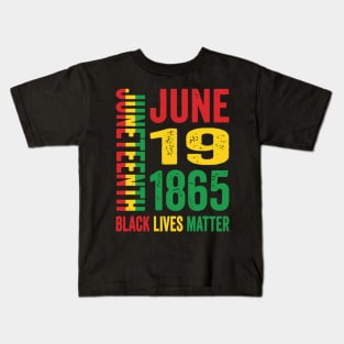 Happy juneteenth Is My Independence Day Kids T-Shirt